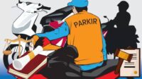 PARKIRAN ILUSTRASI VEKTOR